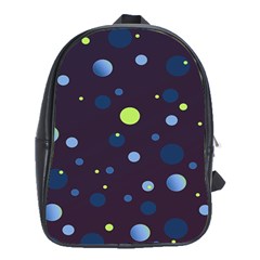 Decorative Dots Pattern School Bags (xl)  by ValentinaDesign