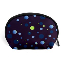 Decorative Dots Pattern Accessory Pouches (large)  by ValentinaDesign