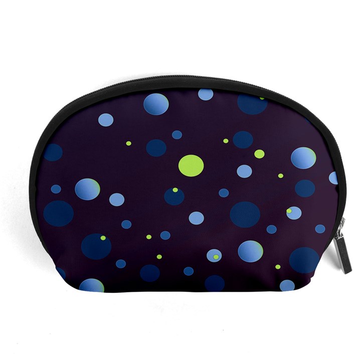 Decorative dots pattern Accessory Pouches (Large) 