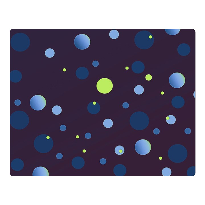 Decorative dots pattern Double Sided Flano Blanket (Large) 