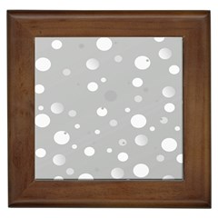 Decorative dots pattern Framed Tiles