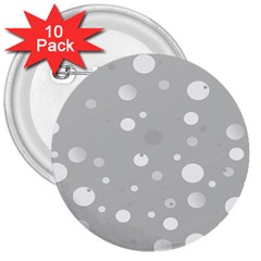 Decorative dots pattern 3  Buttons (10 pack) 