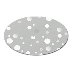 Decorative dots pattern Oval Magnet