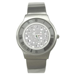 Decorative dots pattern Stainless Steel Watch