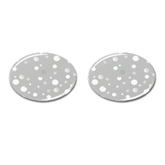 Decorative Dots Pattern Cufflinks (oval) by ValentinaDesign