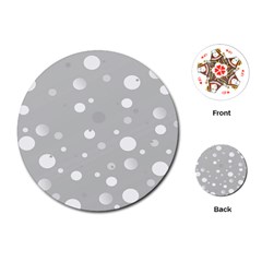 Decorative dots pattern Playing Cards (Round) 