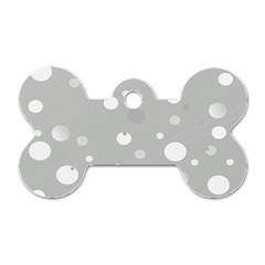 Decorative dots pattern Dog Tag Bone (One Side)