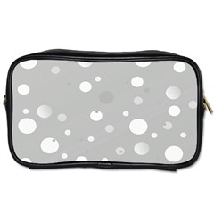 Decorative Dots Pattern Toiletries Bags 2-side by ValentinaDesign