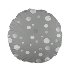 Decorative dots pattern Standard 15  Premium Round Cushions