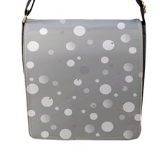 Decorative dots pattern Flap Messenger Bag (L) 