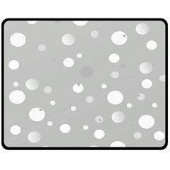 Decorative dots pattern Double Sided Fleece Blanket (Medium) 