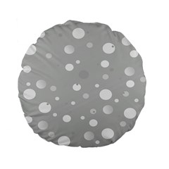 Decorative dots pattern Standard 15  Premium Flano Round Cushions