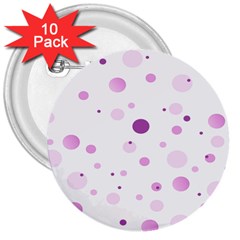 Decorative Dots Pattern 3  Buttons (10 Pack)  by ValentinaDesign