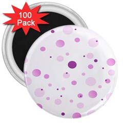 Decorative Dots Pattern 3  Magnets (100 Pack) by ValentinaDesign