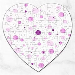 Decorative Dots Pattern Jigsaw Puzzle (heart) by ValentinaDesign