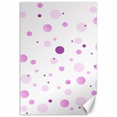 Decorative Dots Pattern Canvas 12  X 18   by ValentinaDesign