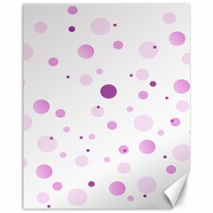 Decorative Dots Pattern Canvas 11  X 14   by ValentinaDesign