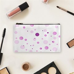 Decorative Dots Pattern Cosmetic Bag (small)  by ValentinaDesign