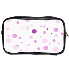 Decorative Dots Pattern Toiletries Bags by ValentinaDesign