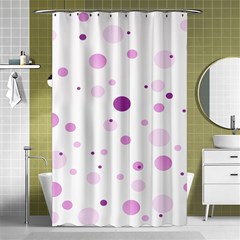 Decorative Dots Pattern Shower Curtain 48  X 72  (small)  by ValentinaDesign