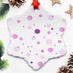 Decorative Dots Pattern Ornament (snowflake) by ValentinaDesign