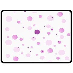 Decorative Dots Pattern Double Sided Fleece Blanket (large)  by ValentinaDesign