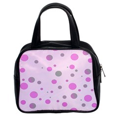 Decorative Dots Pattern Classic Handbags (2 Sides) by ValentinaDesign