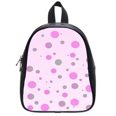 Decorative Dots Pattern School Bags (small)  by ValentinaDesign