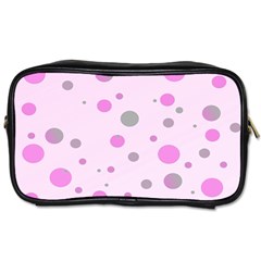 Decorative Dots Pattern Toiletries Bags 2-side by ValentinaDesign