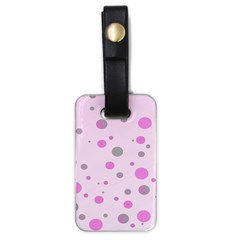 Decorative Dots Pattern Luggage Tags (one Side)  by ValentinaDesign