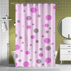 Decorative Dots Pattern Shower Curtain 48  X 72  (small)  by ValentinaDesign