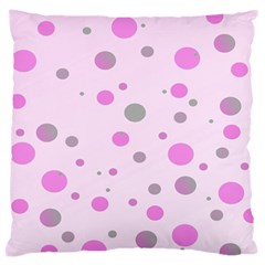 Decorative Dots Pattern Large Cushion Case (one Side) by ValentinaDesign