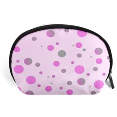 Decorative Dots Pattern Accessory Pouches (large)  by ValentinaDesign