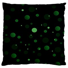 Decorative Dots Pattern Large Flano Cushion Case (one Side) by ValentinaDesign