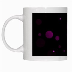 Decorative Dots Pattern White Mugs by ValentinaDesign