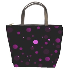 Decorative Dots Pattern Bucket Bags by ValentinaDesign