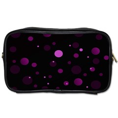 Decorative Dots Pattern Toiletries Bags by ValentinaDesign