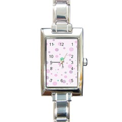 Decorative dots pattern Rectangle Italian Charm Watch