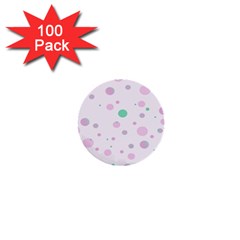 Decorative Dots Pattern 1  Mini Buttons (100 Pack)  by ValentinaDesign