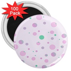 Decorative Dots Pattern 3  Magnets (100 Pack) by ValentinaDesign