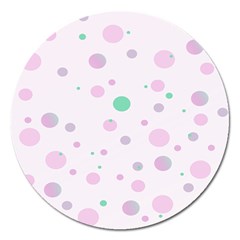 Decorative dots pattern Magnet 5  (Round)