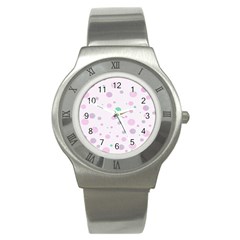 Decorative dots pattern Stainless Steel Watch