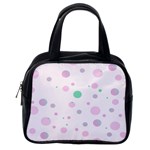 Decorative dots pattern Classic Handbags (One Side) Front