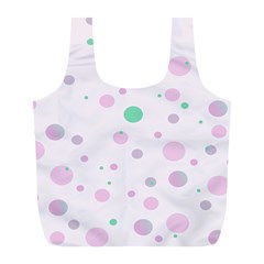 Decorative dots pattern Full Print Recycle Bags (L) 