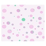 Decorative dots pattern Double Sided Flano Blanket (Small)  50 x40  Blanket Front