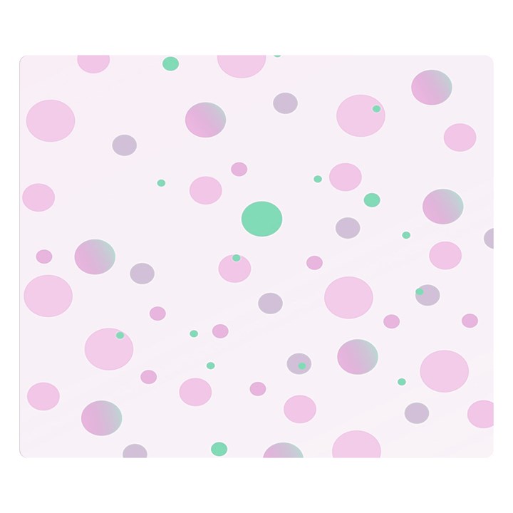 Decorative dots pattern Double Sided Flano Blanket (Small) 