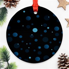 Decorative Dots Pattern Ornament (round) by ValentinaDesign