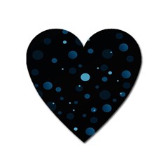 Decorative Dots Pattern Heart Magnet by ValentinaDesign