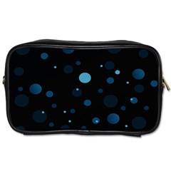 Decorative Dots Pattern Toiletries Bags 2-side by ValentinaDesign