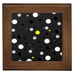 Decorative Dots Pattern Framed Tiles by ValentinaDesign